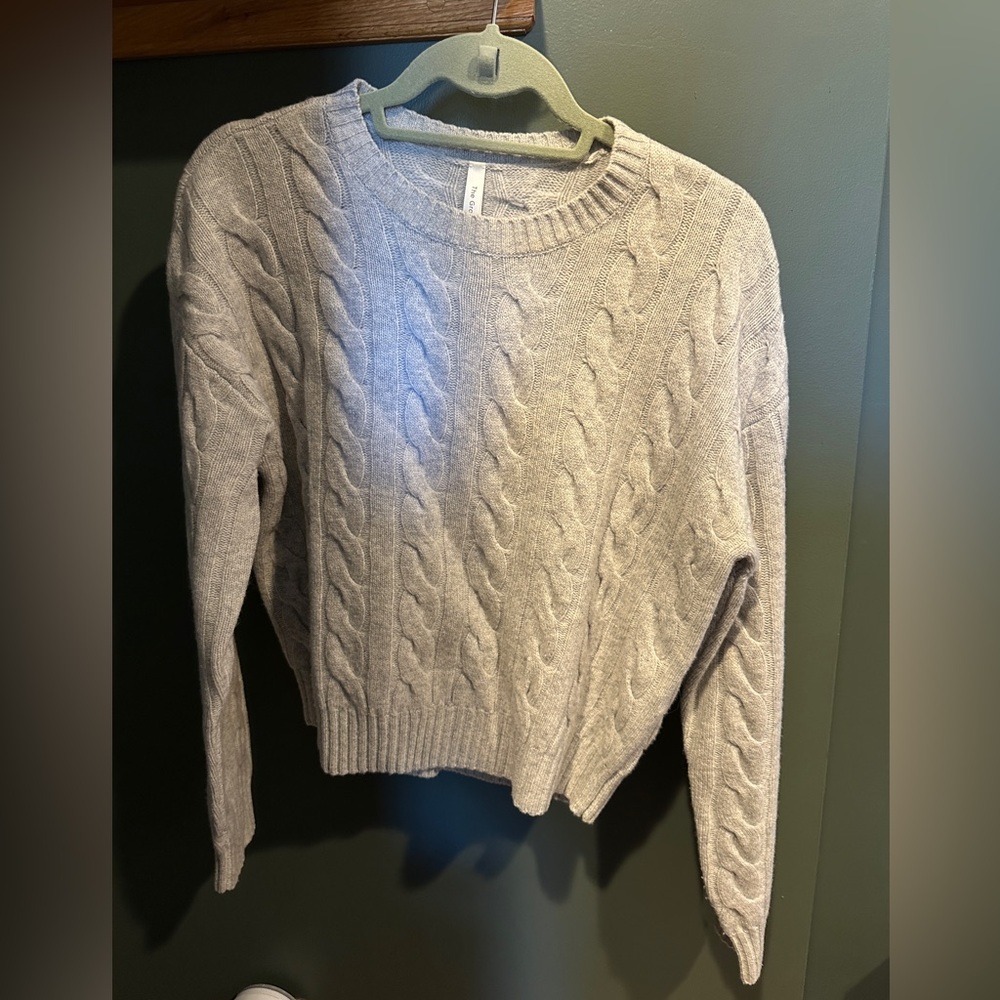 The Group By Babaton Cableknit Cropped Sweater